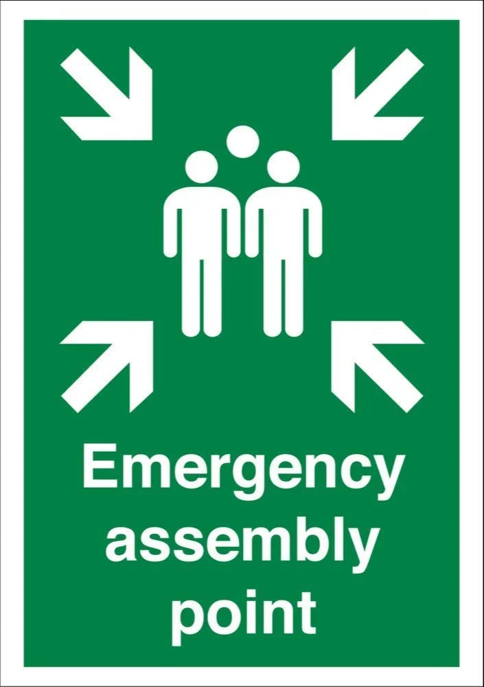 Emergency Assembly Point Sign Board