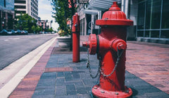 Red Fire Hydrants